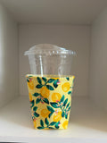 Lemon cup coozie