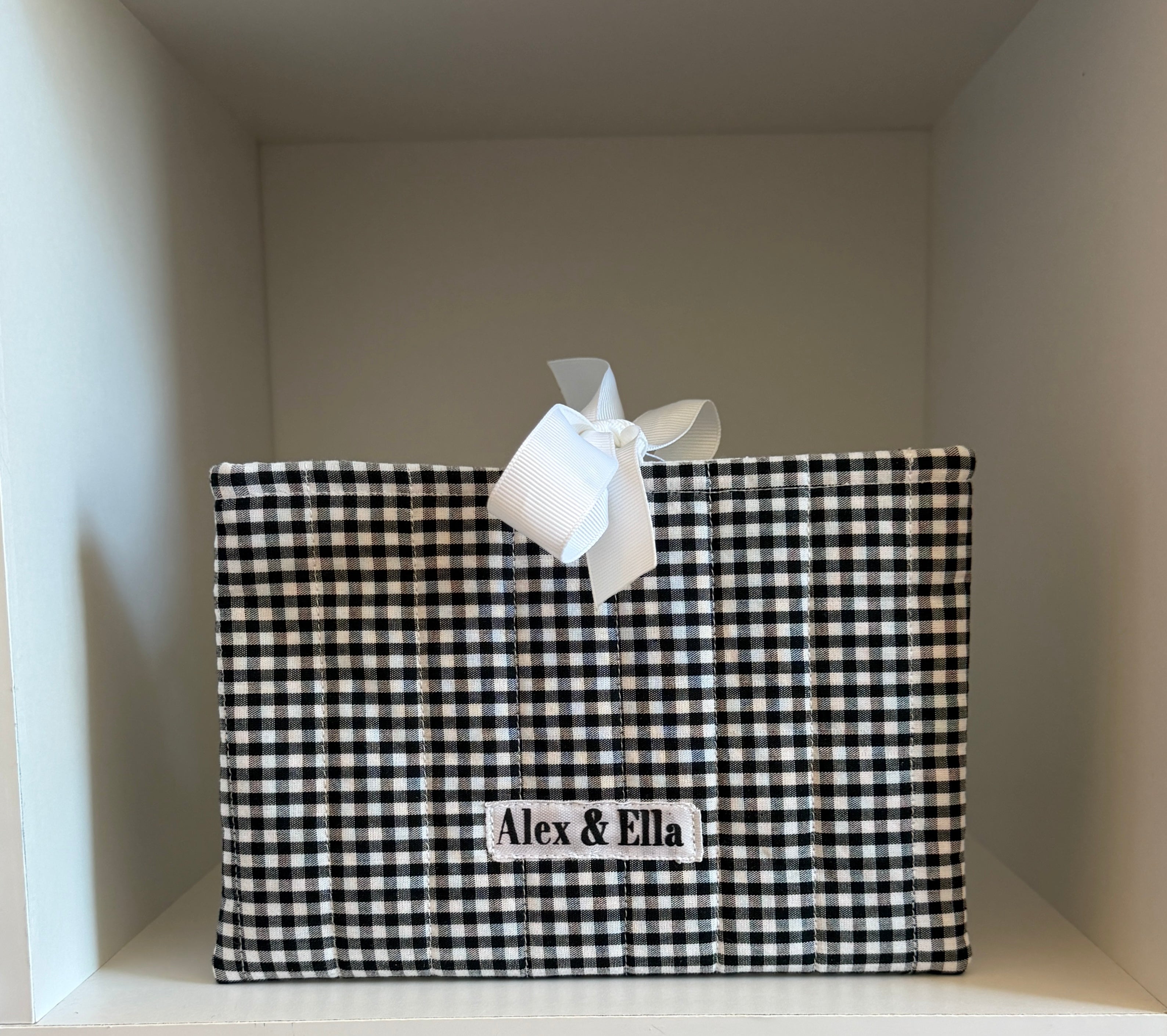 Black Gingham Kindle Sleeve