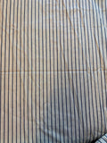 Blue & Cream Stripe Makeup Bag