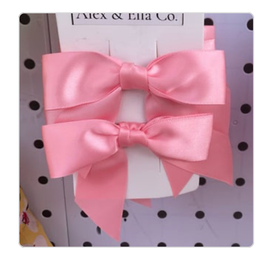 Pink bow set